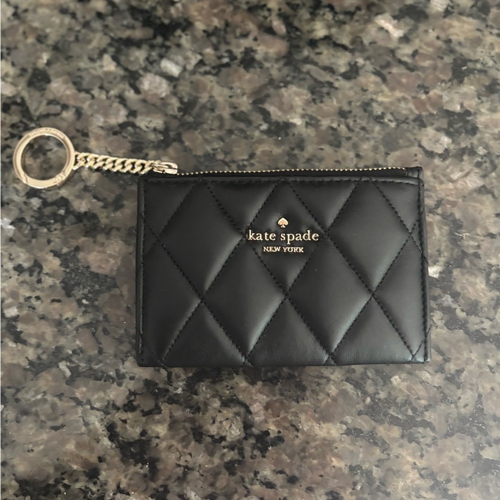 Kate Spade Black Quilted Carey Bucket Bag with Wallet - Picture 2 of 9